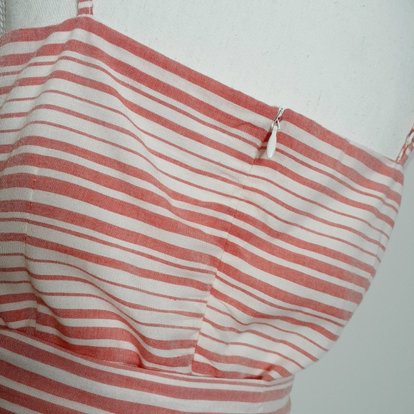 BB Dakota Gianna Pink and White Striped Romper - Picture 6 of 11